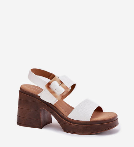  Sandalai su kulnu model 213008 Step in style 