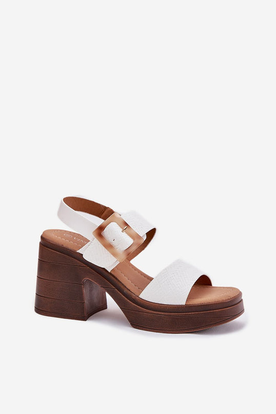  Sandalai su kulnu model 213008 Step in style 