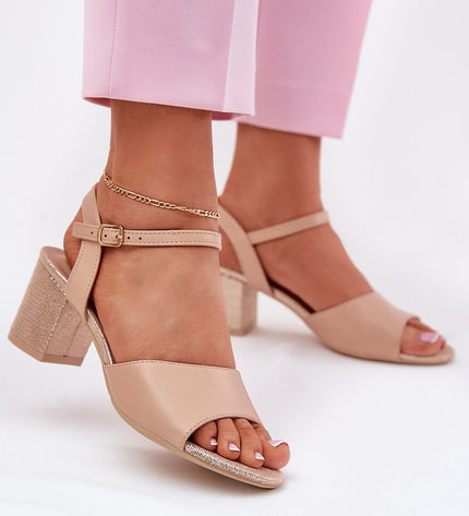  Sandalai su kulnu model 213011 Step in style 