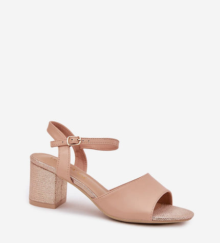  Sandalai su kulnu model 213011 Step in style 