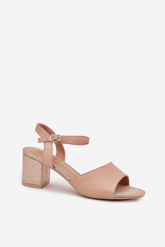  Sandalai su kulnu model 213011 Step in style 