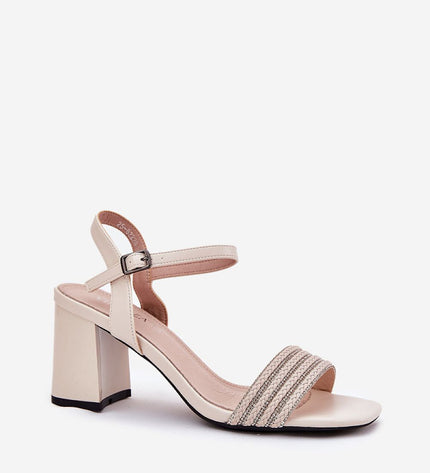  Sandalai su kulnu model 213018 Step in style 