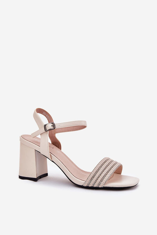  Sandalai su kulnu model 213018 Step in style 